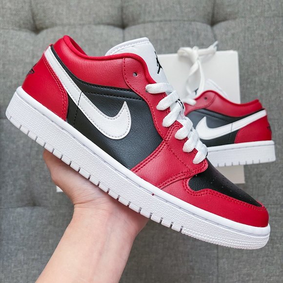 Jordan Shoes - ❤️🖤 Nike Air Jordan 1 retro low red black shoes